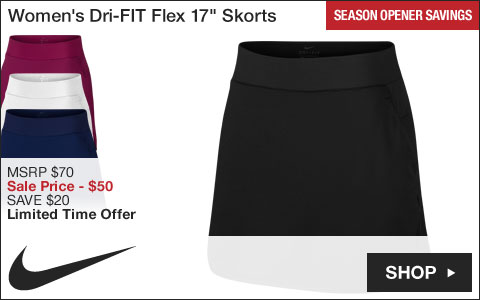 Nike Women's Dri-FIT Flex 17inch Golf Skorts