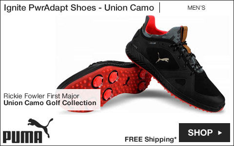 PUMA Ignite PwrAdapt Golf Shoes - Union Camo - Rickie Fowler First Major