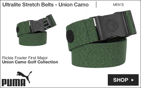 PUMA Ultralite Stretch Golf Belts - Union Camo - Rickie Fowler First Major