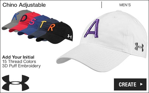 Under Armour 'Your Initial' Chino Adjustable Golf Hats