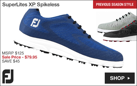 FJ SuperLites XP Spikeless Golf Shoes - Previous Season Shoe Style