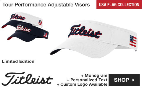 Titleist Tour Performance Adjustable Golf Visors - Limited Edition USA