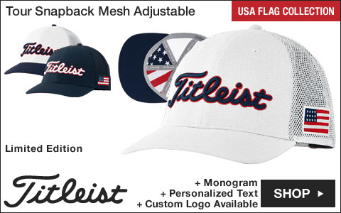 Titleist Tour Snapback Mesh Collection Adjustable Golf Hats - Limited Edition USA