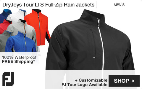 FJ DryJoys Tour LTS Full-Zip Golf Rain Jackets - FJ Tour Logo Available