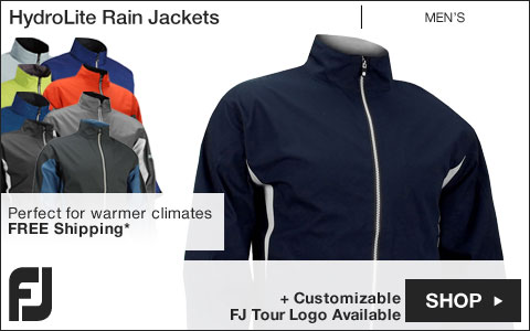 FJ HydroLite Golf Rain Jackets - FJ Tour Logo Available