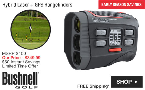 Bushnell Hybrid Laser + GPS Golf Rangefinders - ON SALE