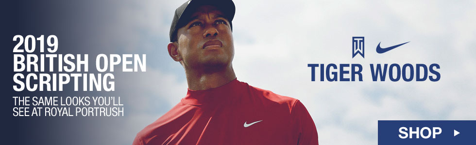 2019 British Open Scripting Golf Apparel - Tiger Woods