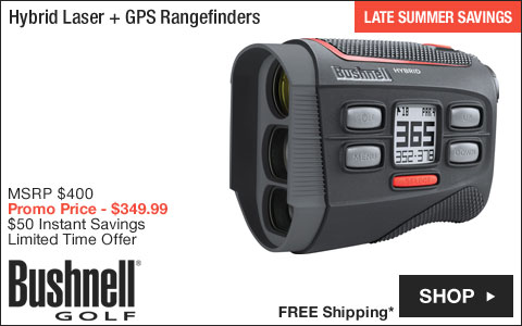 Bushnell Hybrid Laser + GPS Golf Rangefinders - ON SALE