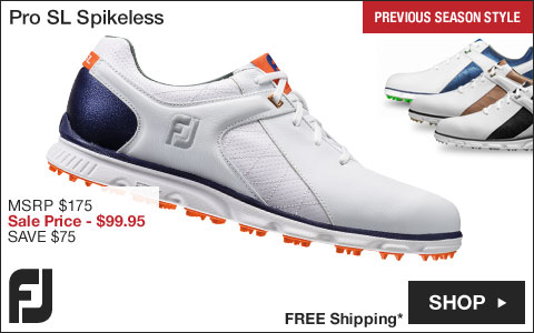 FJ Pro SL Spikeless Golf Shoes - Previous Season Style - ON SALE