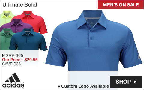 Adidas Ultimate Solid Golf Shirts - ON SALE