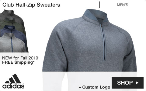 Adidas Club Half-Zip Golf Sweaters