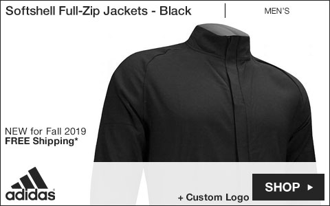 Adidas Softshell Full-Zip Golf Jackets - Black