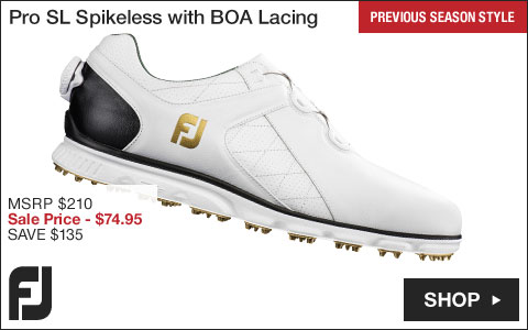 FJ Pro SL Spikeless Golf Shoes with BOA Lacing System - Previous Season Style - ON SALE