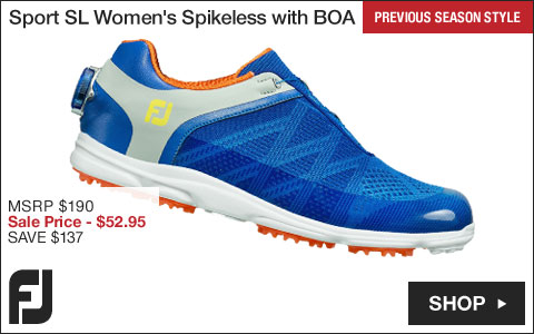 FJ Sport SL Women's Spikeless Golf Shoes with BOA Lacing System - ON SALE