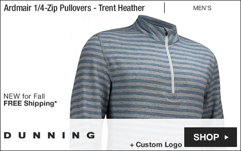 FJ Tonal Heather Half-Zip Golf Pullovers - FJ Tour Logo Available