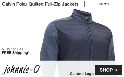 Johnnie-O Calvin Polar Quilted Full-Zip Golf Jackets