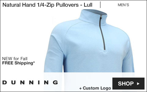 Dunning Natural Hand Quarter-Zip Golf Pullovers - Lull