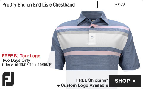 FJ ProDry End on End Lisle Chestband Golf Shirts - Truro Collection - FREE FJ Tour Logo Available