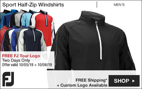 FJ Sport Half-Zip Golf Windshirts - FREE FJ Tour Logo Available