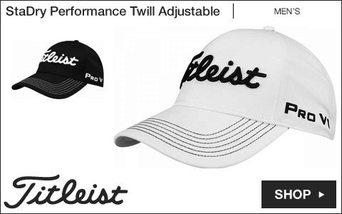 Titleist StaDry Performance Twill Adjustable Golf Hats - ON SALE