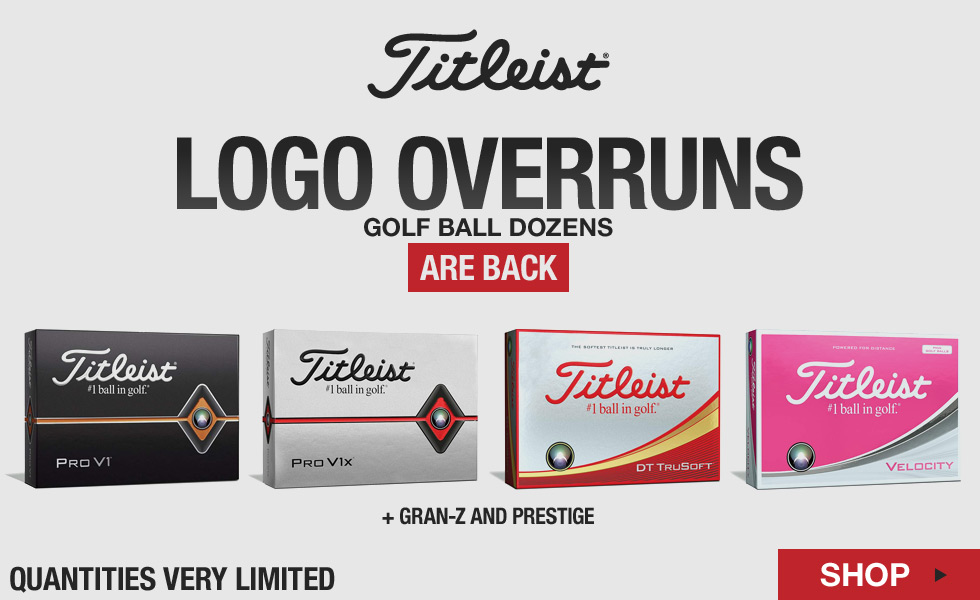 Titleist Logo Overrun Golf Balls