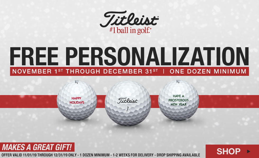 Free Personalization on Select Titleist Golf Balls - Limited Time Offer