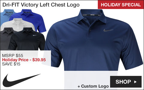 Nike Dri-FIT Victory Left Chest Logo Golf Shirts