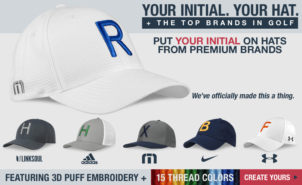 'Your Initial' Personalized Golf Hats at Golf Locker