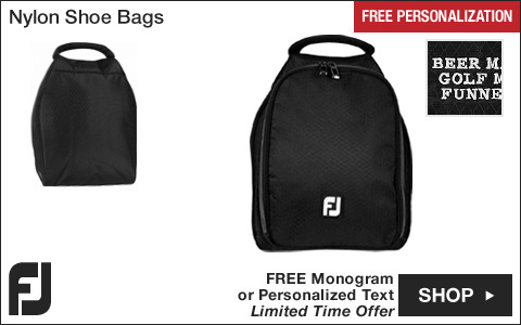 FJ Nylon Golf Shoe Bags - Free Personalization for the Holidays