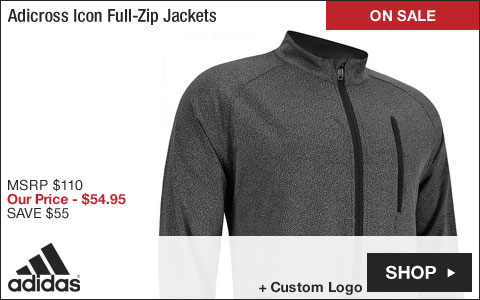 Adidas Adicross Icon Full-Zip Golf Jackets - ON SALE