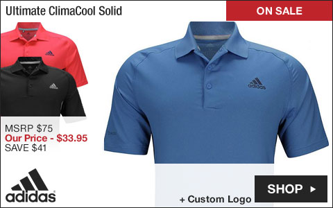 Adidas Ultimate ClimaCool Solid Golf Shirts - ON SALE