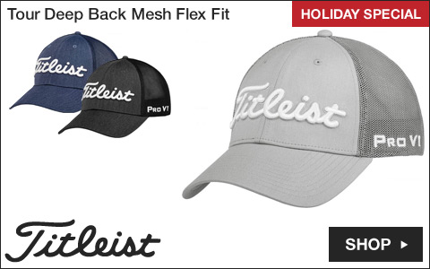 Titleist Tour Deep Back Mesh Flex Fit Golf Hats - ON SALE