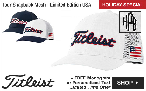 Titleist Tour Snapback Mesh Collection Adjustable Golf Hats - Limited Edition USA - ON SALE