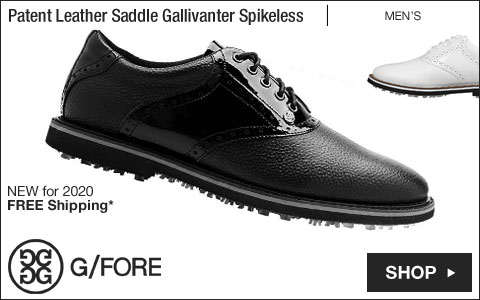 G/Fore Patent Leather Saddle Gallivanter Spikeless Golf Shoes