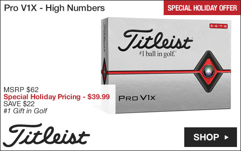 Titleist Pro V1X Golf Balls - High Numbers - Special Holiday Offer