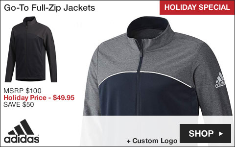 Adidas Go-To Full-Zip Golf Jackets - HOLIDAY SPECIAL