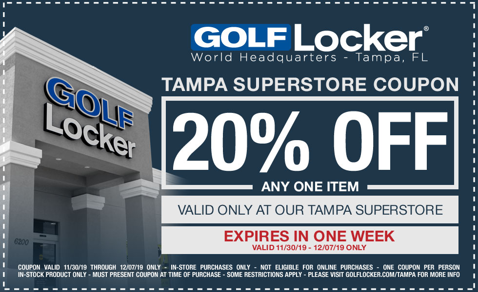 Golf Locker Tampa Coupon