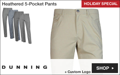 Dunning Heathered 5-Pocket Golf Pants - HOLIDAY SPECIAL