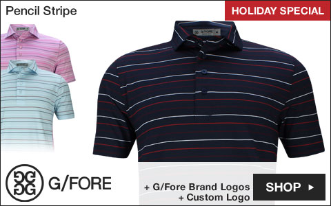 G/FORE Pencil Stripe Golf Shirts