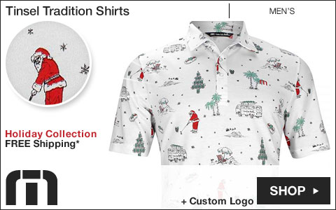 TravisMathew Tinsel Tradition Golf Shirts