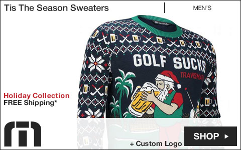 TravisMathew Tis The Season Golf Sweaters