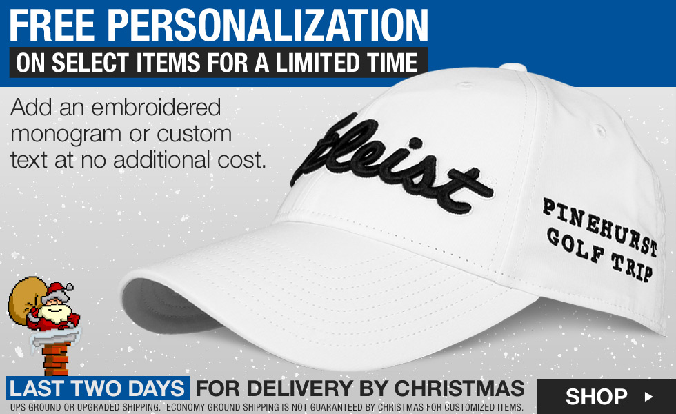 Free Embroidery Personalization for the Holidays at Golf Locker