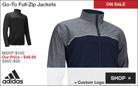 Adidas Go-To Full-Zip Golf Jackets - HOLIDAY SPECIAL