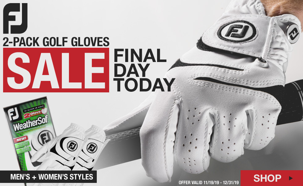 Final Day - FJ WeatherSof 2-Pack Golf Gloves Holiday Sale