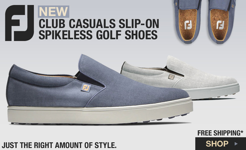 New FJ Club Casuals Slip-Ons at Golf Locker