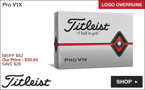 Titleist Pro V1X Golf Balls - Logo Overruns