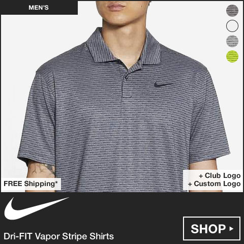 Nike Dri-FIT Vapor Stripe Golf Shirts