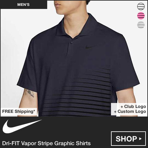 Nike Dri-FIT Vapor Stripe Graphic Golf Shirts