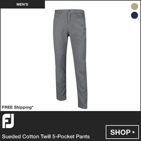 FJ Sueded Cotton Twill 5-Pocket Golf Pants