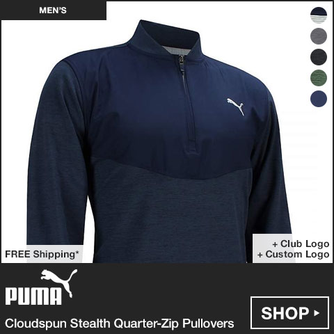 PUMA Cloudspun Stealth Quarter-Zip Golf Pullovers